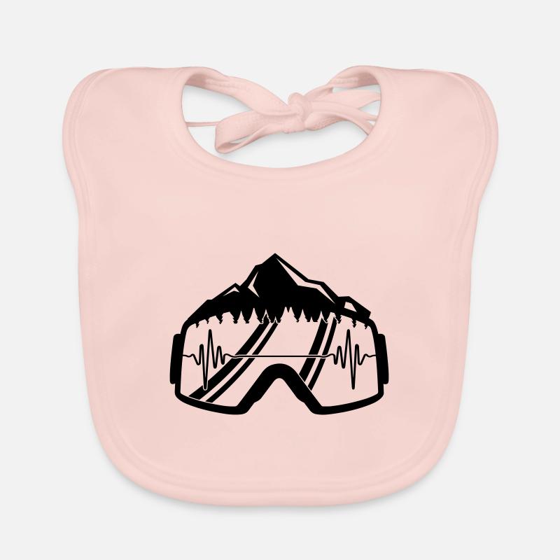 ski goggles pulse Organic Baby Bibs