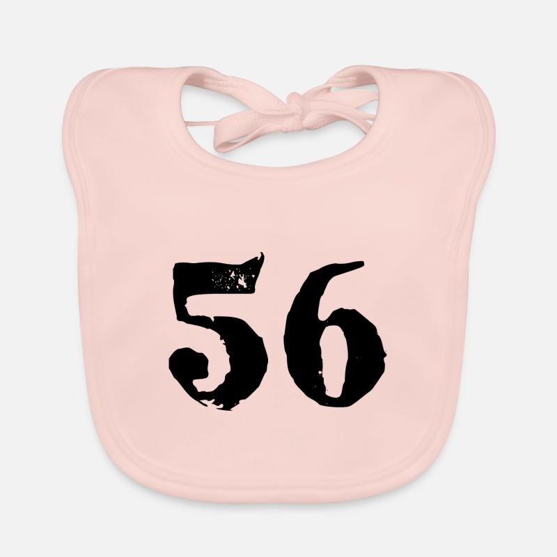 56 Number jersey Organic Baby Bibs