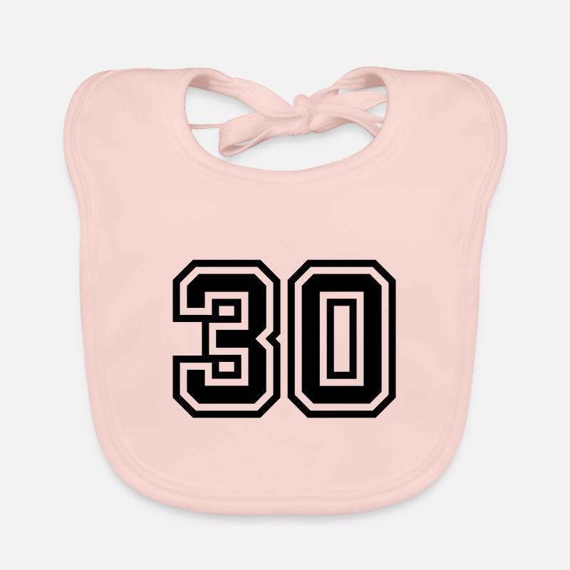Symbole de 30 chiffres Bavoir bio Bébé