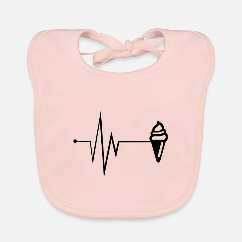 Icône de glace pulse Bavoir bio Bébé