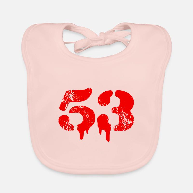 53 Symbole numérique Bavoir bio Bébé