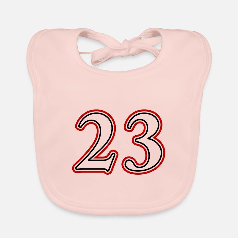 23 Numéro de numéro Bavoir bio Bébé