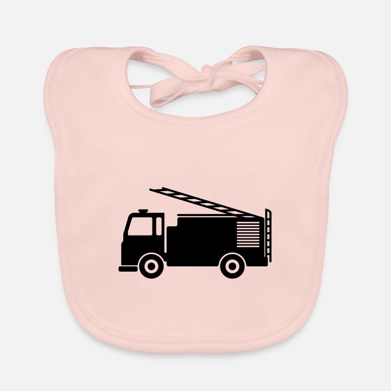 Fire engine Organic Baby Bibs