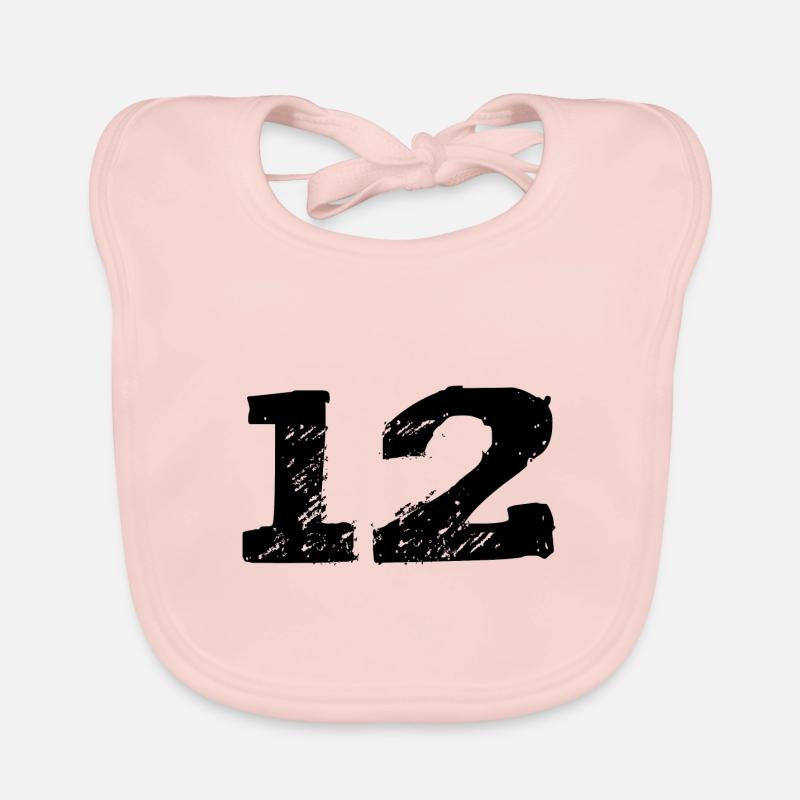 Maillot 12 Numéro Bavoir bio Bébé