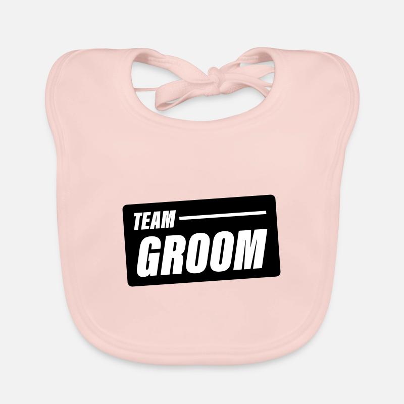 Team Groom Hochzeit Spruch Baby Bio-Lätzchen