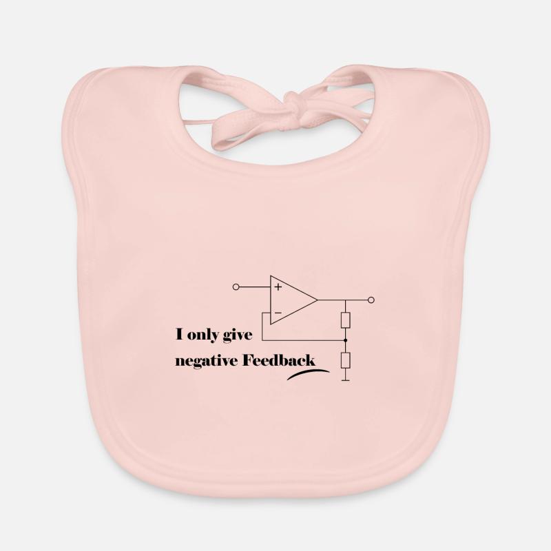 Schaltplan Symbol mit Spruch - Baby Bio-Lätzchen - Rose