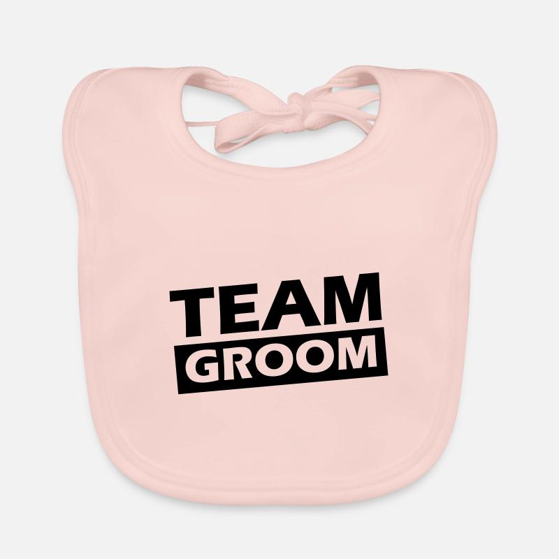 Team Groom Hochzeit Spruch Baby Bio-Lätzchen