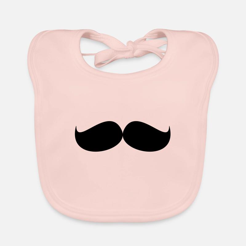 Schnurrbart / Mustache Baby Bio-Lätzchen