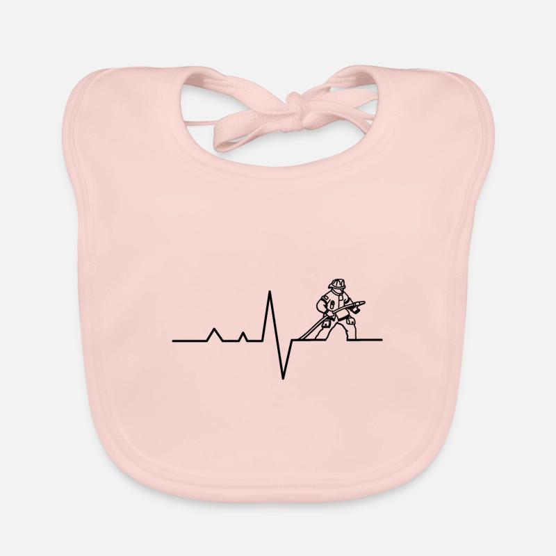 Firefighters pulse Organic Baby Bibs