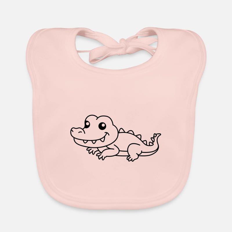 Alligator Comic Animal Bavoir bio Bébé