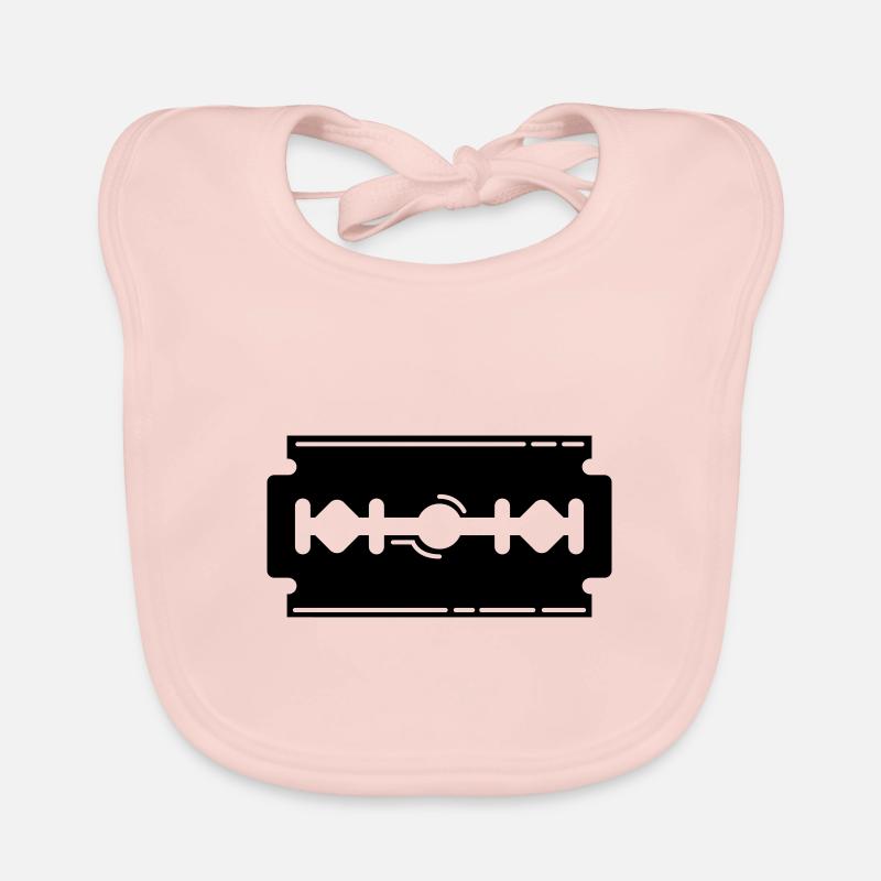 Razor Blade Icon Icon Organic Baby Bibs