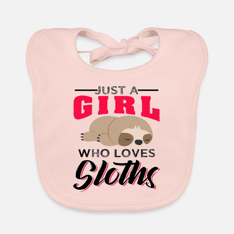 Funny Sloth Quotes Baby Bio-Lätzchen
