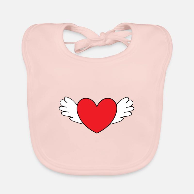 Saint-Valentin, Saint-Valentin, Saint-Valentin Bavoir bio Bébé