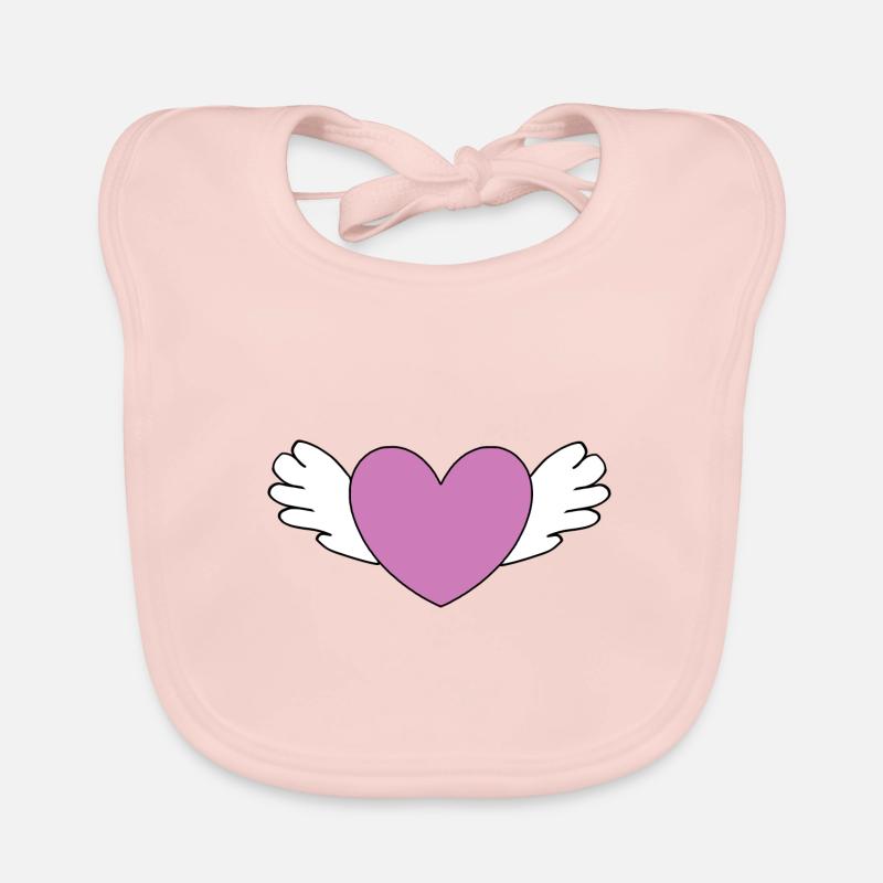 Valentinstag Herz Baby Bio-Lätzchen
