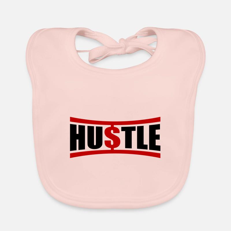 Hustle Saying Organic Baby Bibs