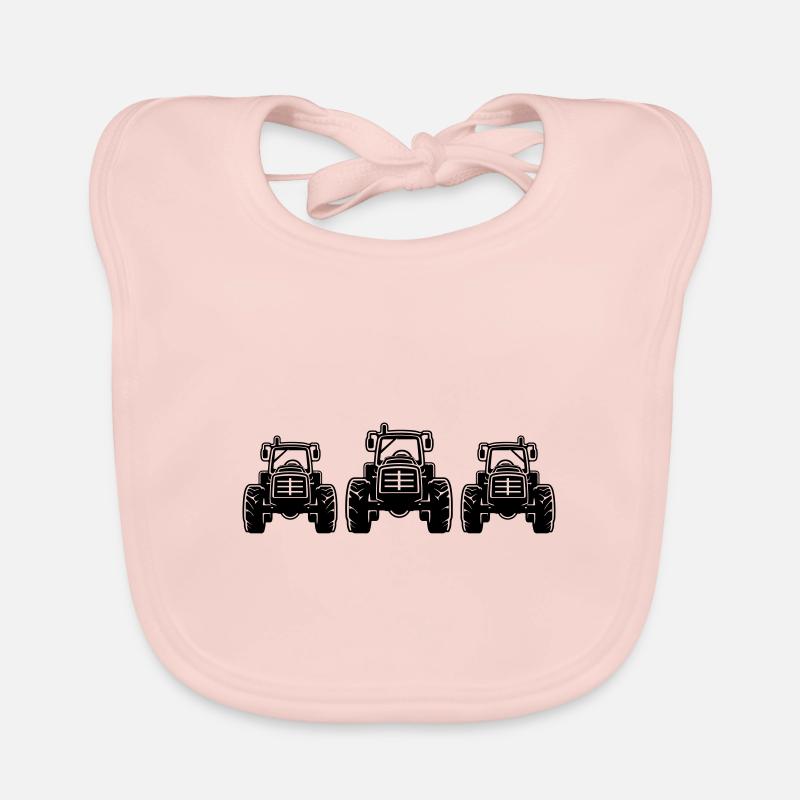 Traktor Bauer Farmer Symbol Baby Bio-Lätzchen
