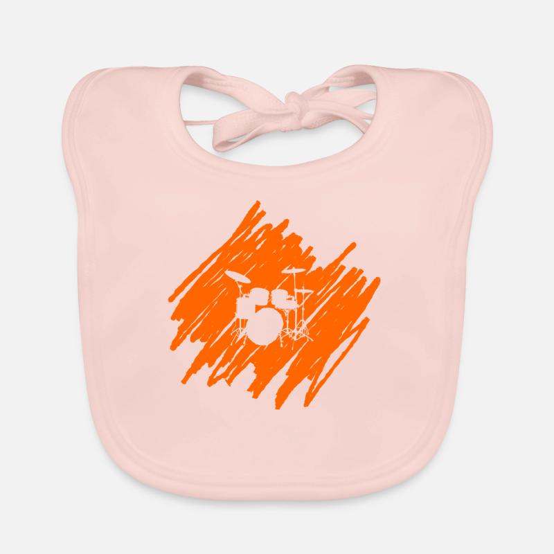 Drums Organic Baby Bibs