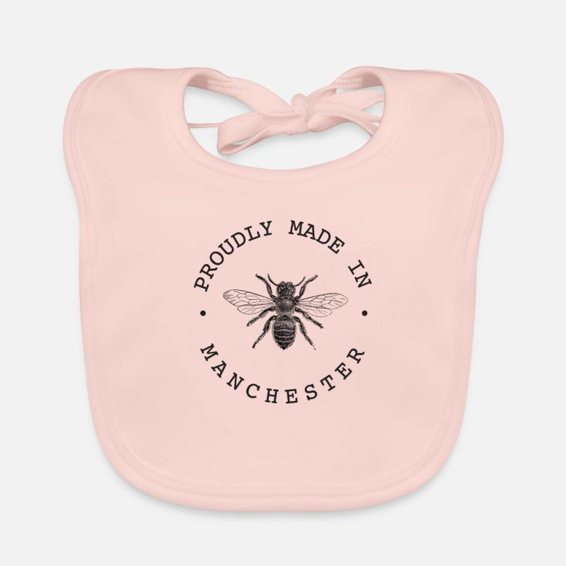 Manchester Worker Bee 'Proudly Made in Manchester' Organic Baby Bibs