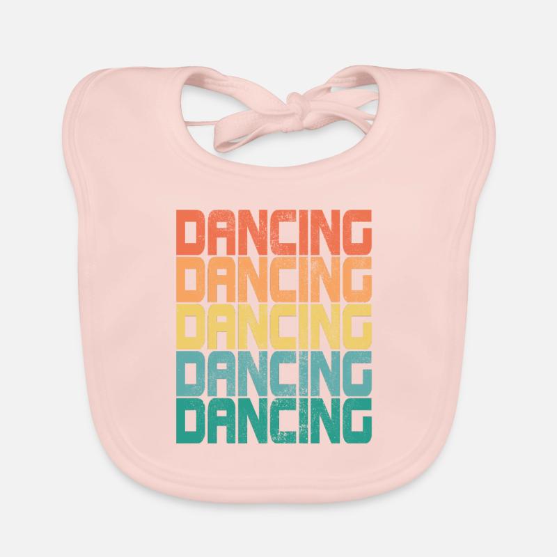 Dancing Retro Dancing Dance Queen Dirty Gift Organic Baby Bibs