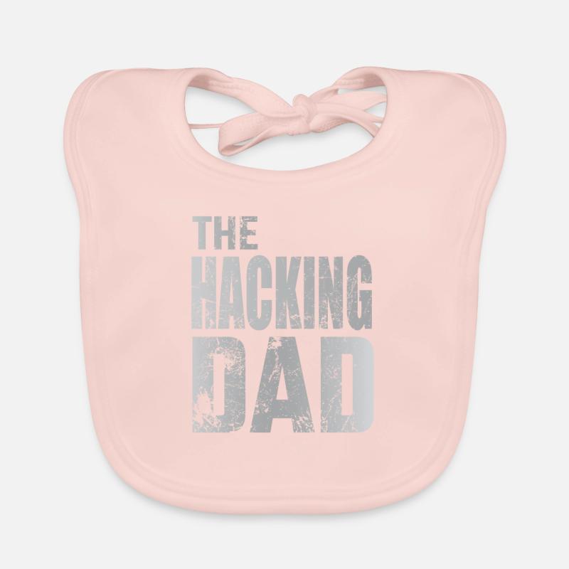 The Hacking Dad Hacker Father Papa Code Computer Organic Baby Bibs