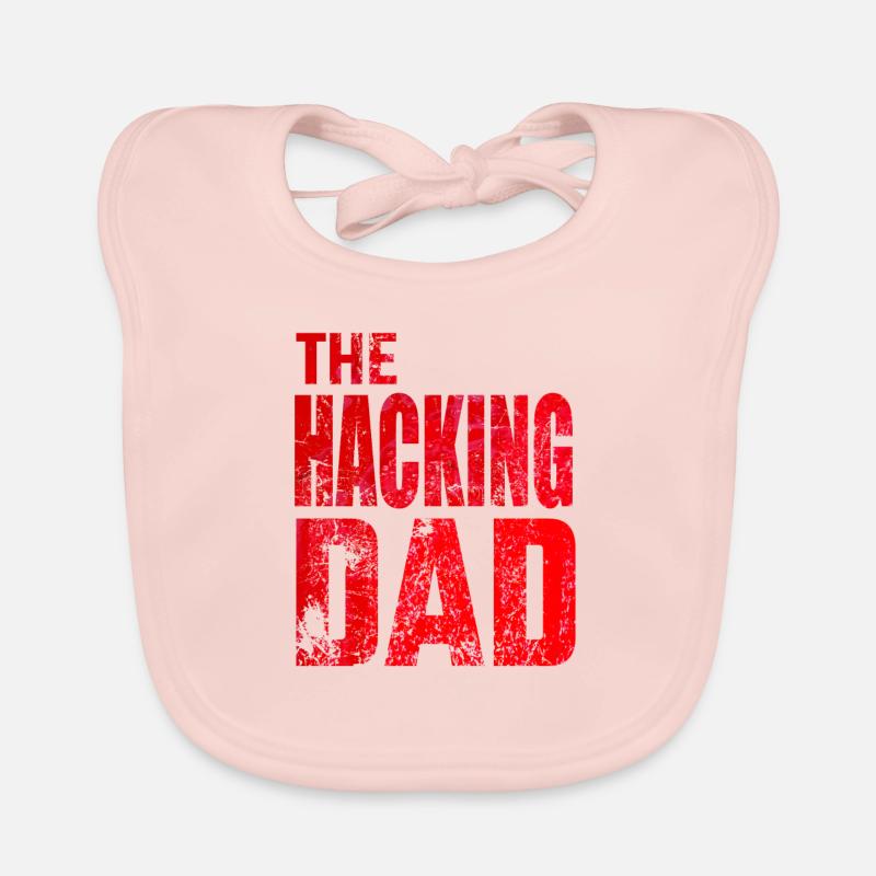 The Hacking Dad Hacker Father Papa Code Computer Organic Baby Bibs