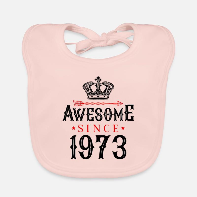 1973 awesome since Organic Baby Bibs