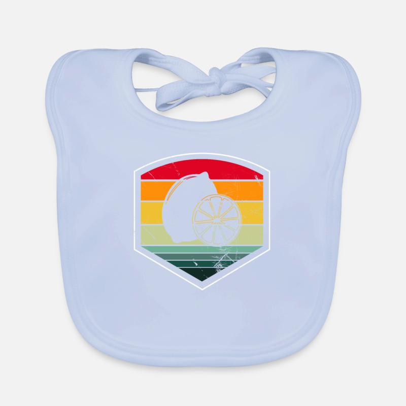 Lemon Fruit Lover Retro Lemonade Gift idea Baby Bio-Lätzchen