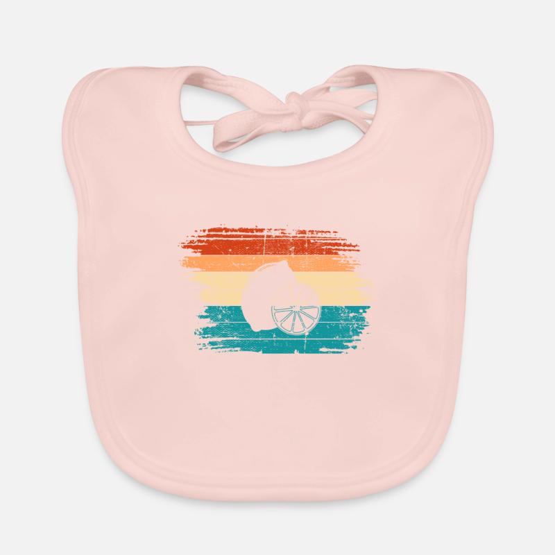 Lemon Fruit Lover Retro Lemonade Gift idea Baby Bio-Lätzchen