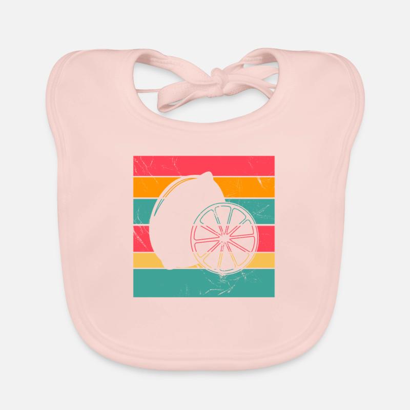 Lemon Fruit Lover Retro Lemonade Gift idea Baby Bio-Lätzchen