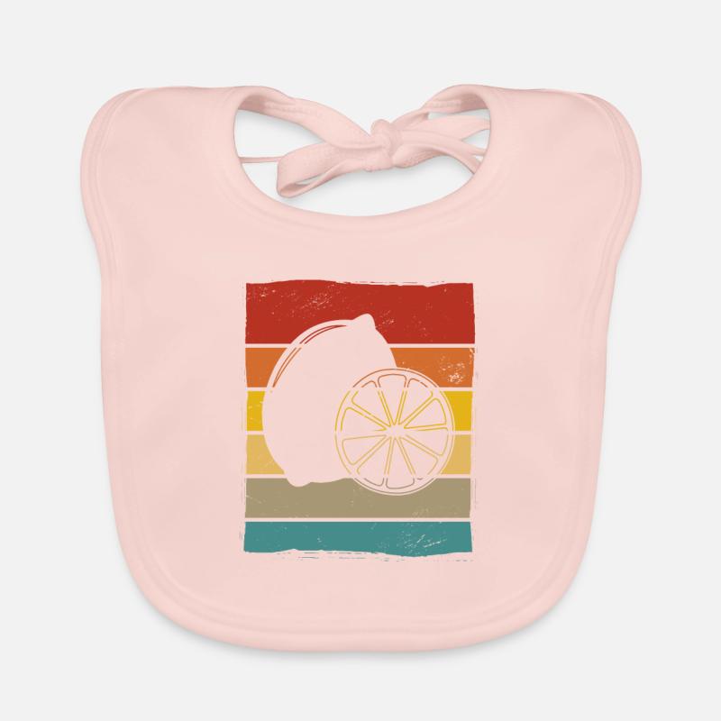 Lemon Fruit Lover Retro Lemonade Gift idea Baby Bio-Lätzchen