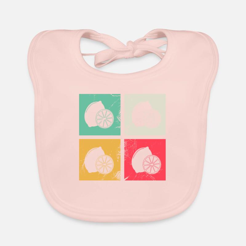 Lemon Fruit Lover Retro Lemonade Gift idea Baby Bio-Lätzchen