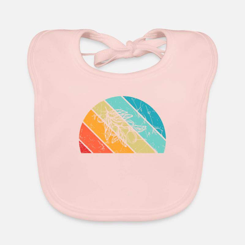 Huile d’olive Retro Vegetarian Idée cadeau Bavoir bio Bébé