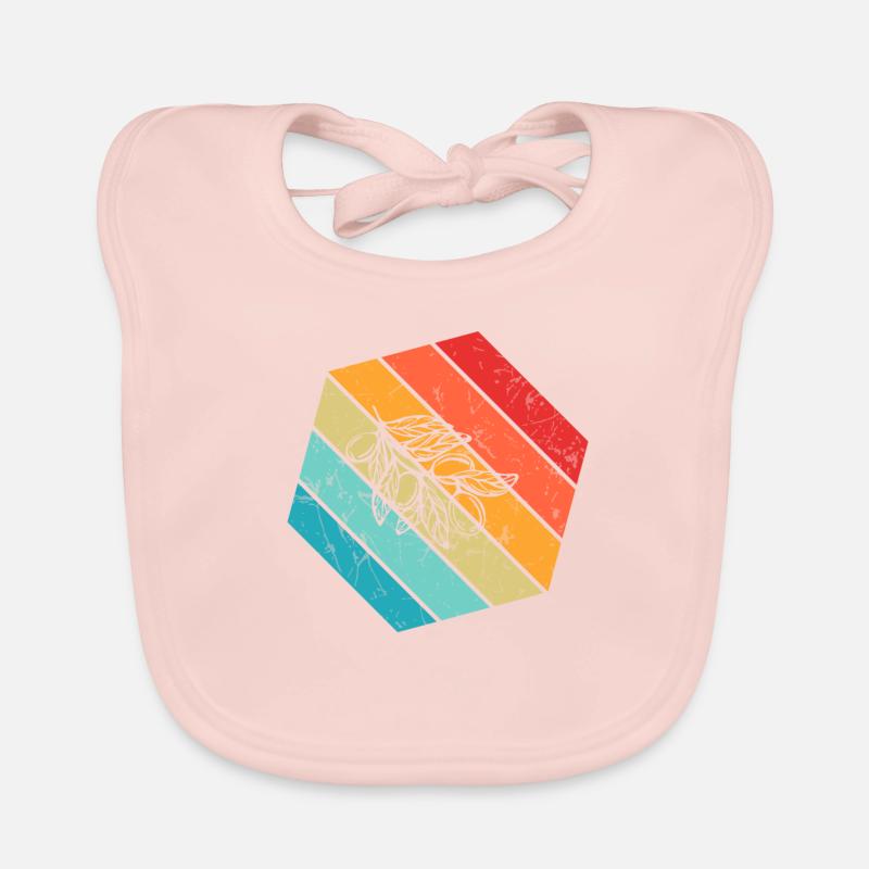 Huile d’olive Retro Vegetarian Idée cadeau Bavoir bio Bébé