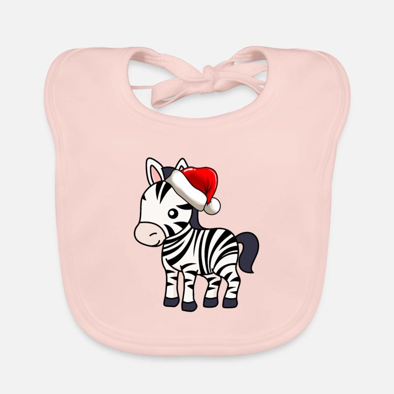 Zebra Comic Christmas Bavoir bio Bébé