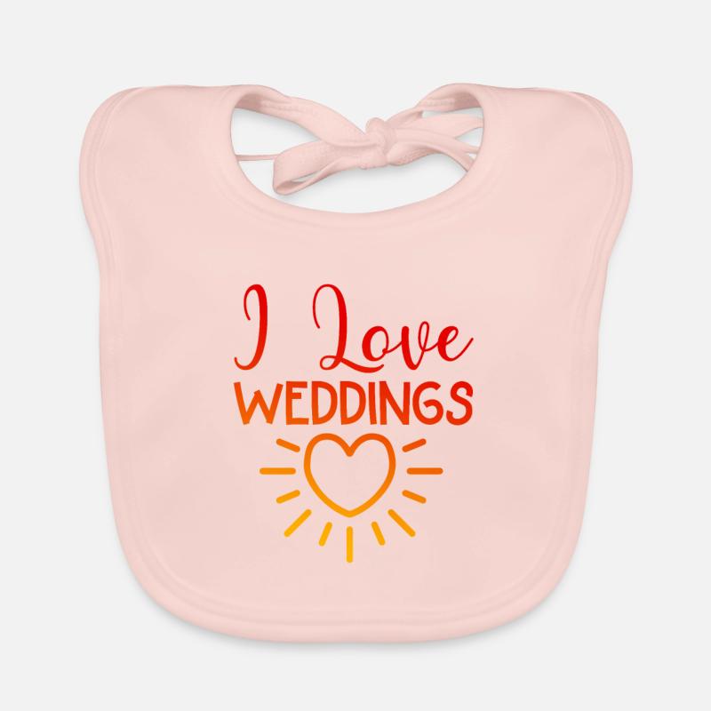 J’adore le mariage Bavoir bio Bébé