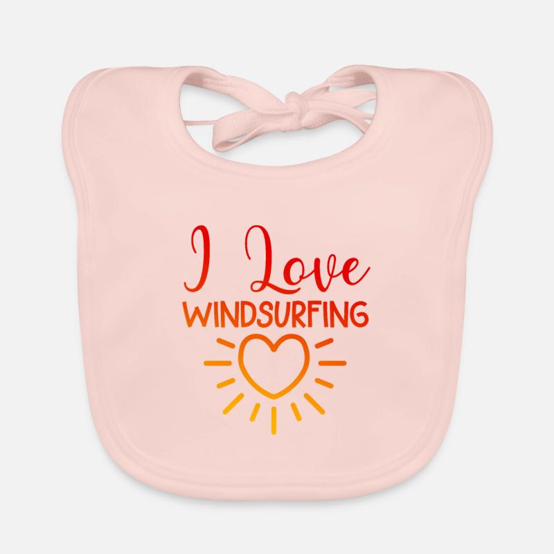 I love windsurfing Organic Baby Bibs