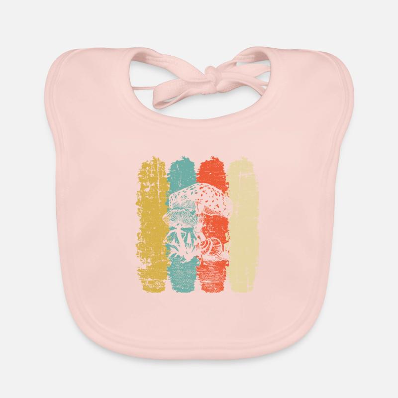 Champignons Champignons Crapaud Crapaud Cadeau Rétro Bavoir bio Bébé