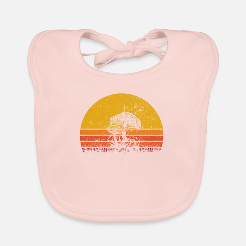 Champignons Champignons Crapaud Crapaud Cadeau Rétro Bavoir bio Bébé