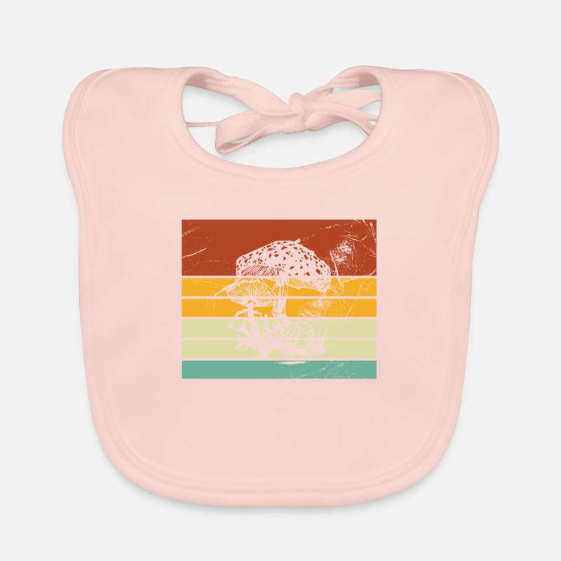 Champignons Champignons Crapaud Crapaud Cadeau Rétro Bavoir bio Bébé