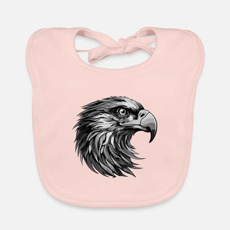 Portrait d’aigle Bavoir bio Bébé