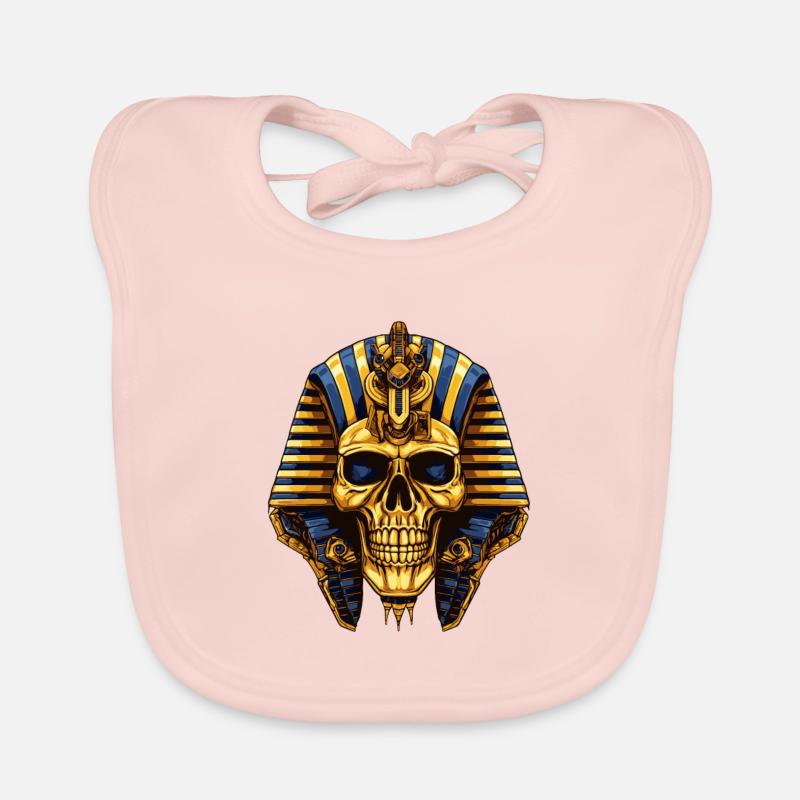 Symbole du crâne de pharaon Bavoir bio Bébé