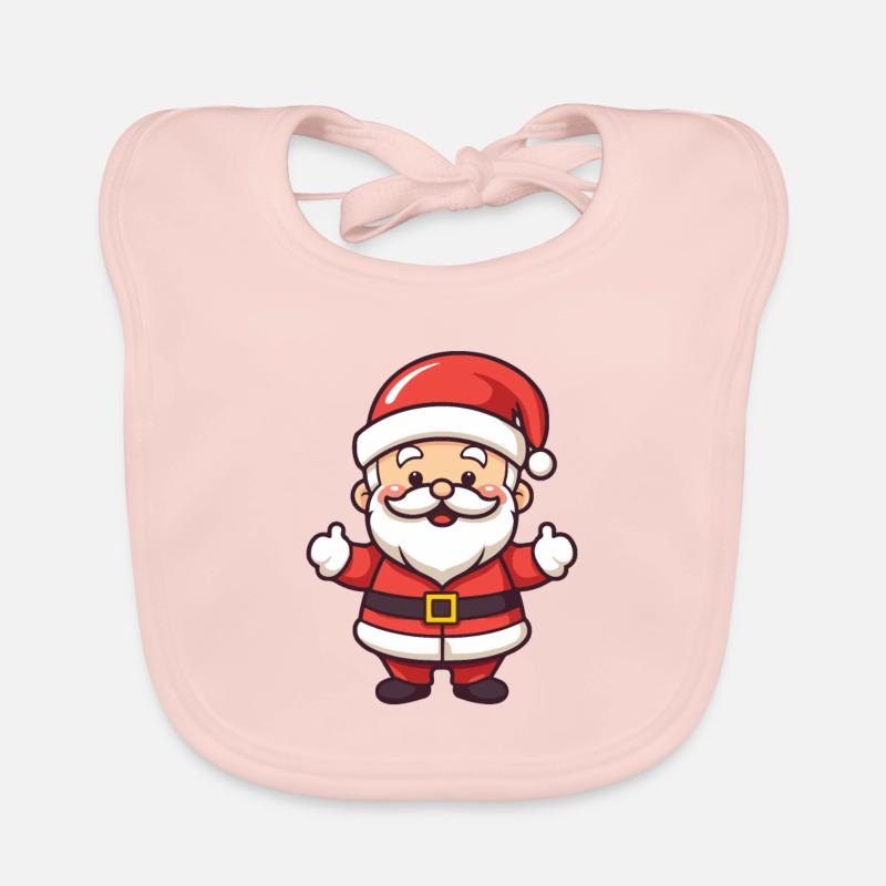 Père Noël comique Noël Bavoir bio Bébé