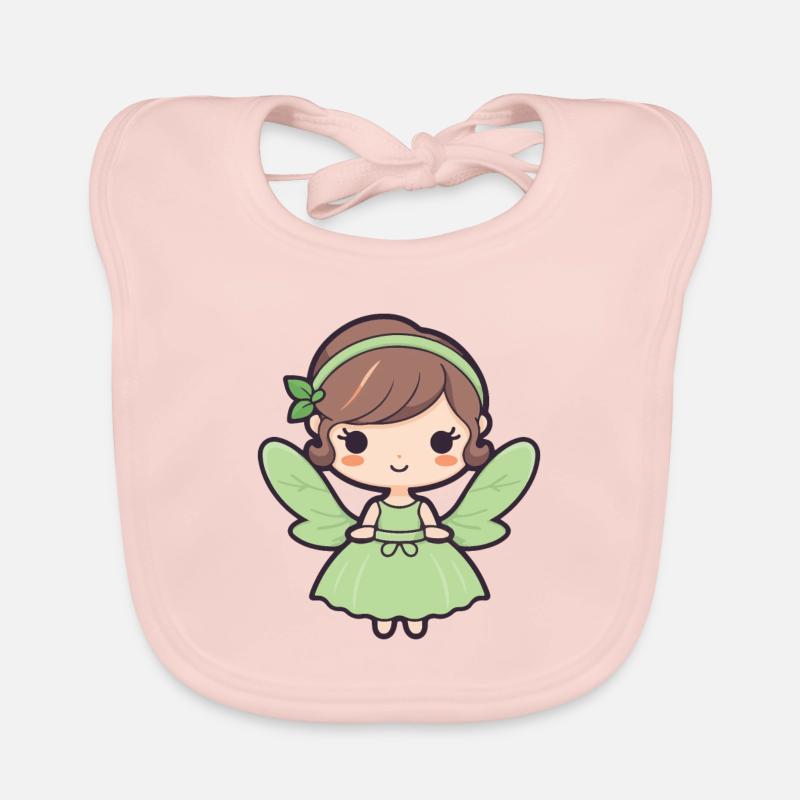 Fée Bande Dessinée Mignonne Bavoir bio Bébé