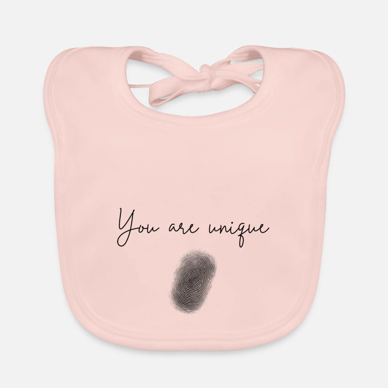 Du bist einzigartig Baby Bio-Lätzchen