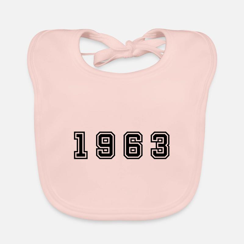 1963 numéro d'année Bavoir bio Bébé