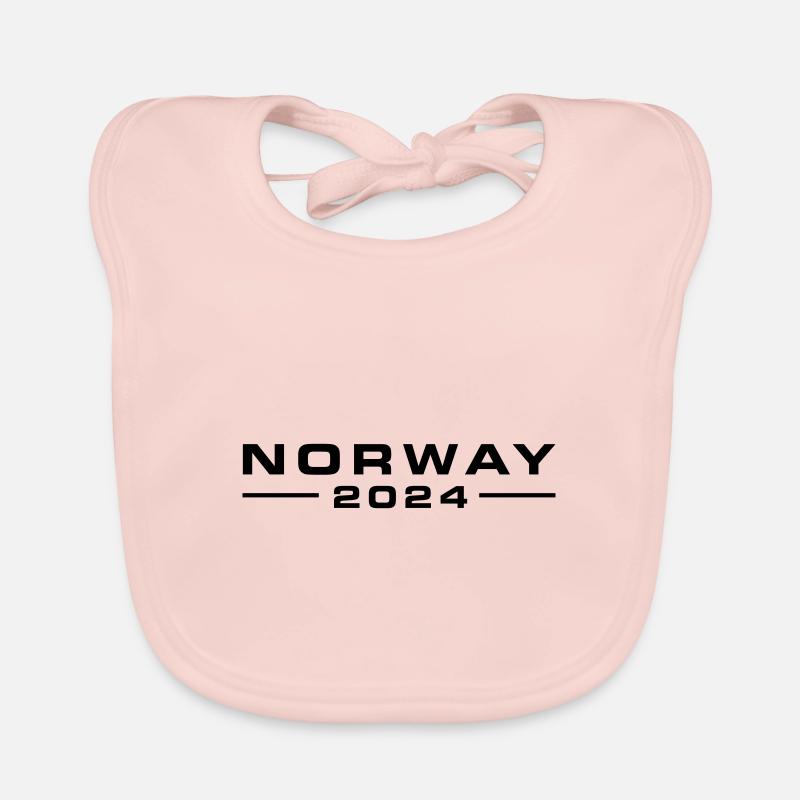 Norvège 2024 - Bavoir bio Bébé - rose