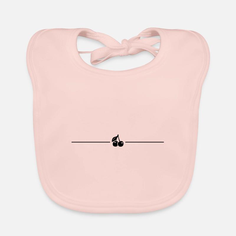 Cherry line Organic Baby Bibs