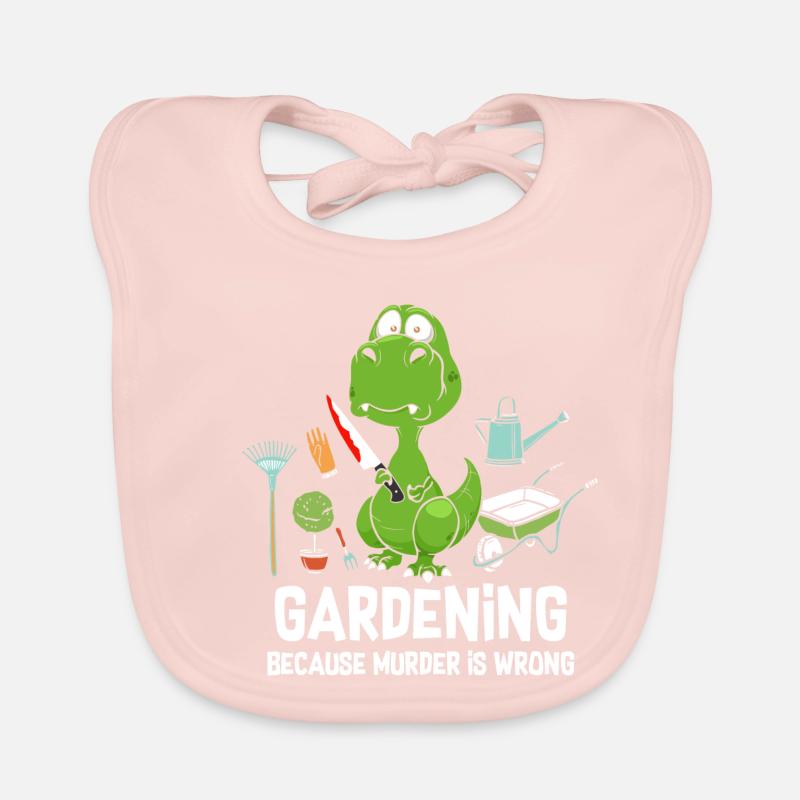 Gardening Because Murder Is Wrong Organic Baby Bibs