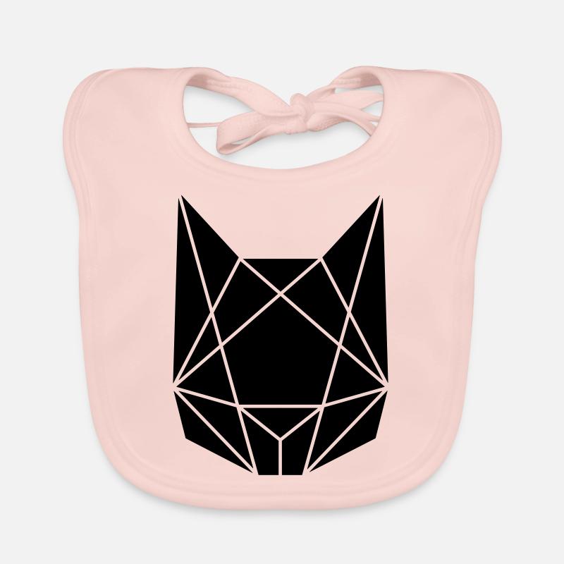Abstract cat Organic Baby Bibs
