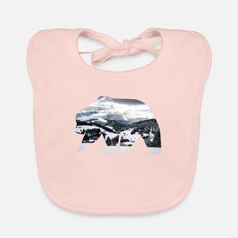 Polar Bear. Bavoir bio Bébé